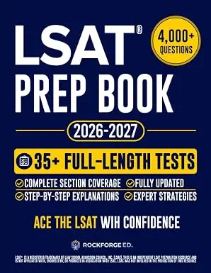 LSAT Prep Book: The Complete and Fully Updated Study Guide to Ace the New LSAT by Rockforge Ed. - book cover